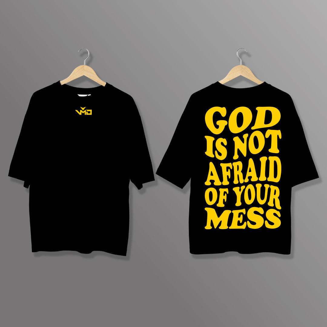 T-Shirt Oversize "GOD IS NOT AFRAID"