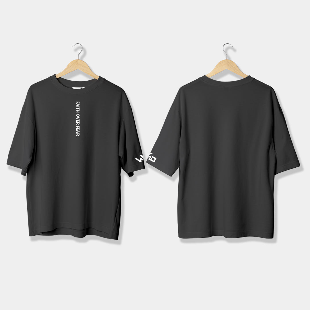 T-Shirt Oversize "Faith Over Fear"