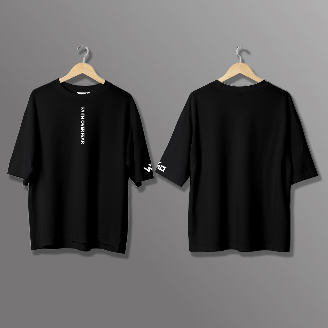 T-Shirt Oversize "Faith Over Fear"