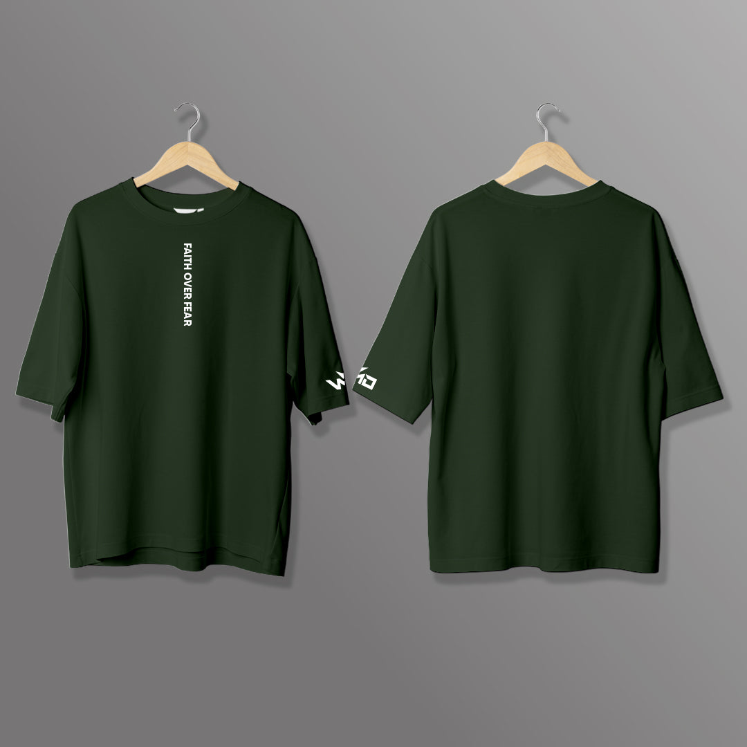 T-Shirt Oversize "Faith Over Fear"