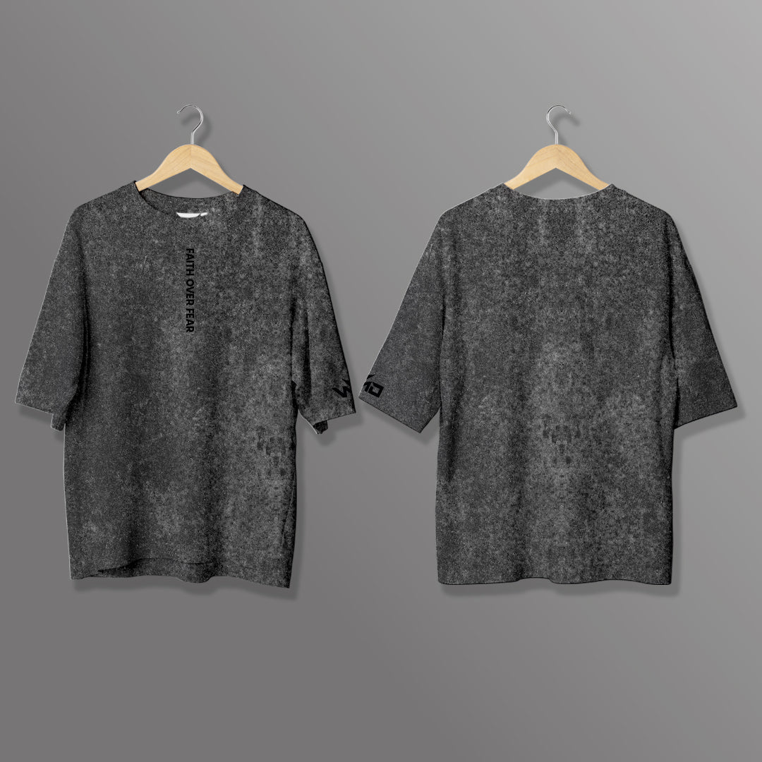T-Shirt Oversize "Faith Over Fear"