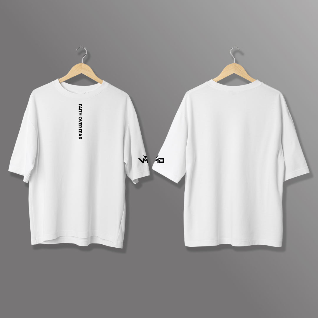 T-Shirt Oversize "Faith Over Fear"