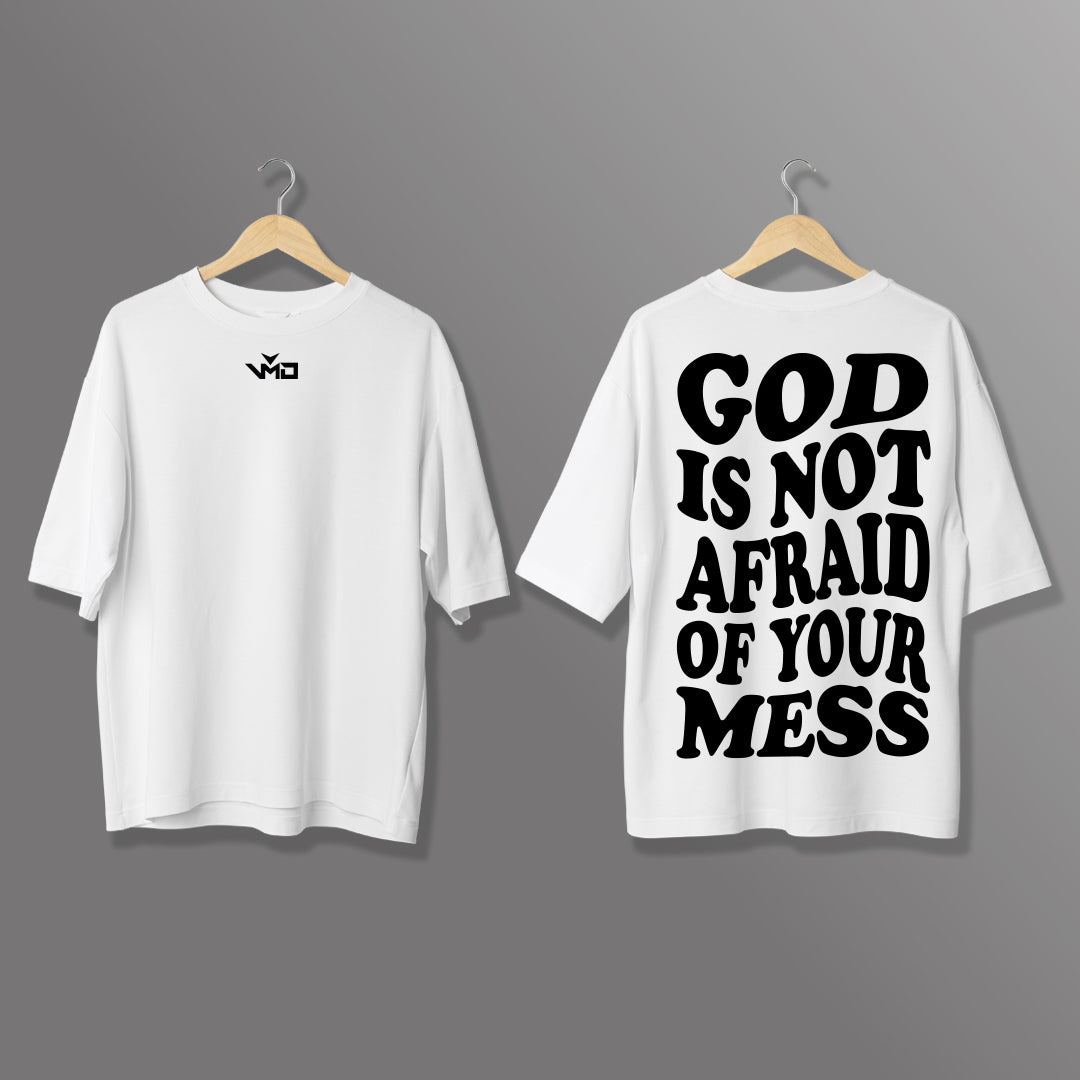 T-Shirt Oversize "GOD IS NOT AFRAID"