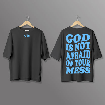 T-Shirt Oversize "GOD IS NOT AFRAID"