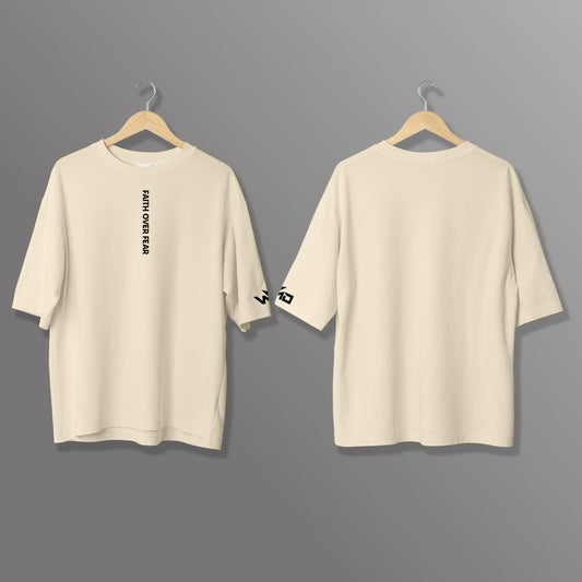 T-Shirt Oversize "Faith Over Fear"