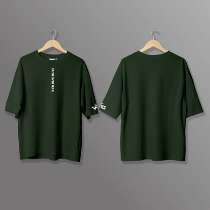 T-Shirt Oversize "Faith Over Fear"