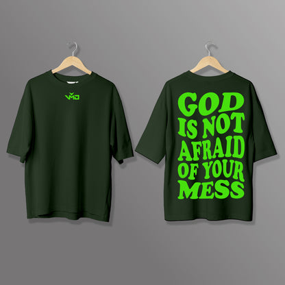 T-Shirt Oversize "GOD IS NOT AFRAID"