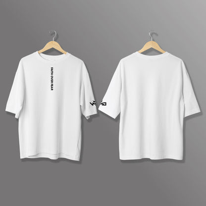 T-Shirt Oversize "Faith Over Fear"