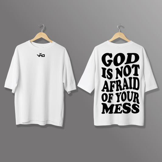 T-Shirt Oversize "GOD IS NOT AFRAID"